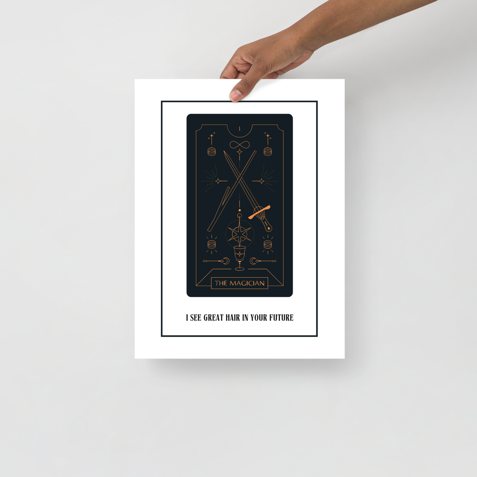 "I See Great Hair In Your Future" Tarot Card Poster